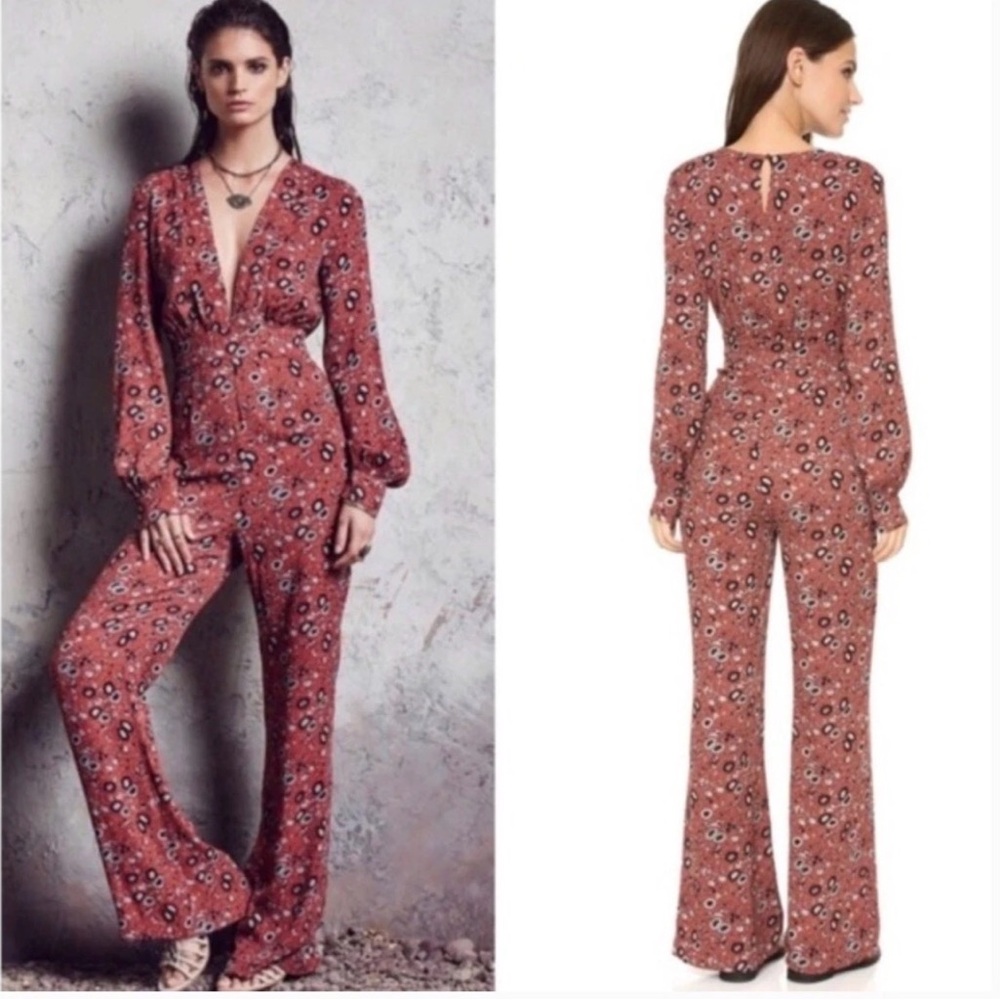 Free People “Some Like It Hot” Jumpsuit. Size 6